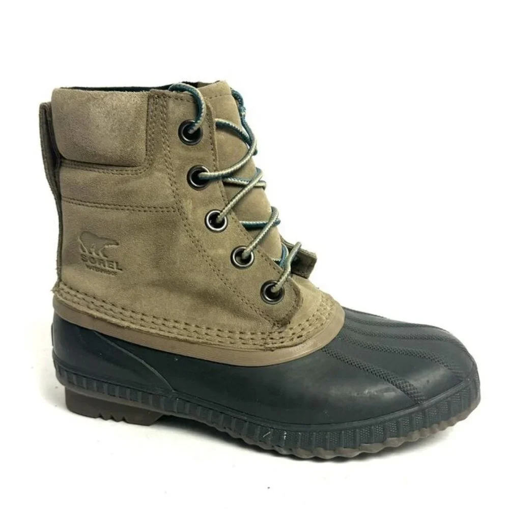 Sorel Youth Cheyanne II Waterproof Boot Khaki Size 5 M